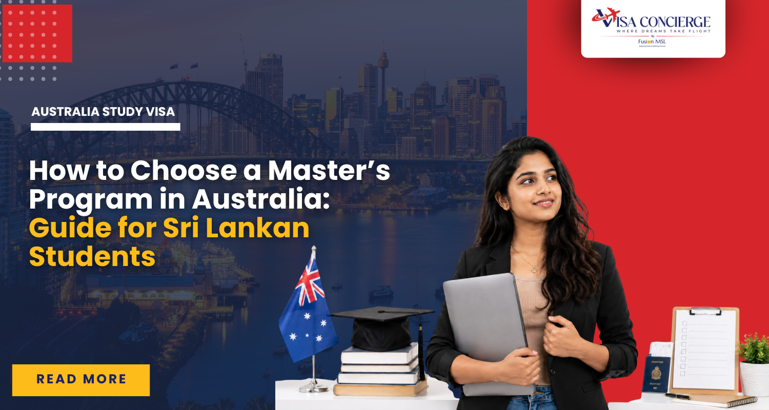How to choose a master's program in Australia - guide for Sri Lankan students