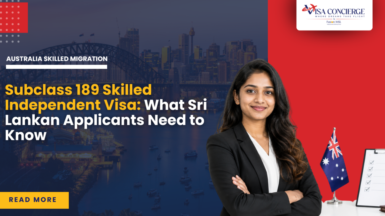 Subclass 189 Skilled Independent Visa What Sri Lankan Applicants Need to Know